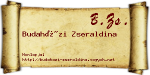 Budaházi Zseraldina névjegykártya